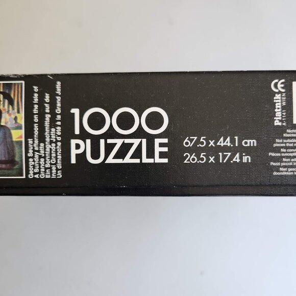 Piatnik 1000 Piece Jigsaw Puzzle Georges Seurat La Grande Jatte A Sunday Afterno - Picture 3 of 7
